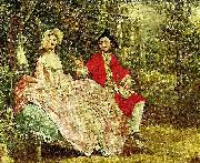 Thomas Gainsborough conversation in a park, c. oil